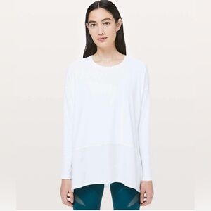 NWT Lululemon Ease of Mind Long Sleeve White | SIZE 10
